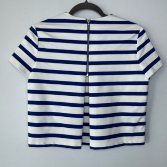 Zara Trafaluc Navy and White Striped Top - Picture 16 of 17